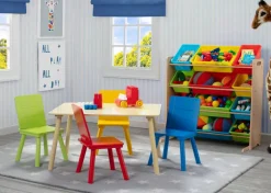 Kids Storage Organizer With 12 Plastic Bins