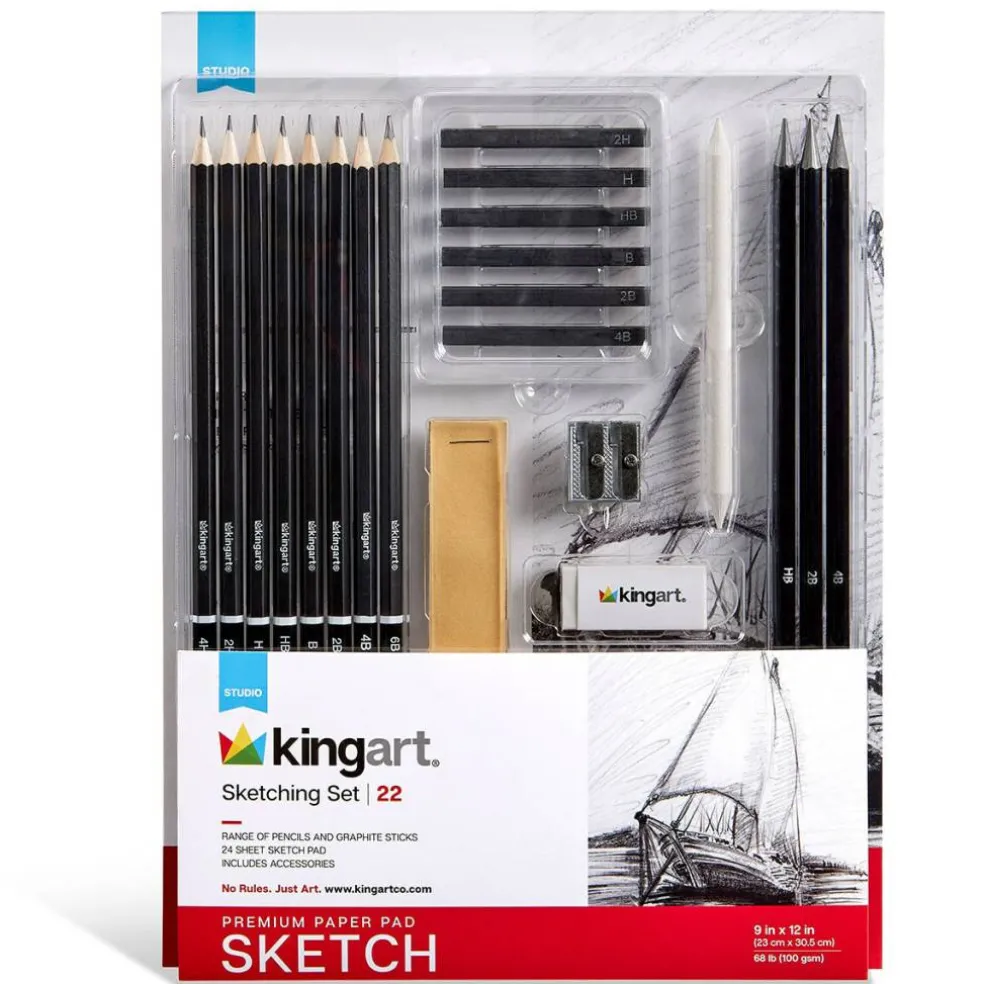 KINGART® Sketching Set 22 pcs