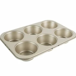 Kitchen Details Pro Series 6 Cup Muffin Pan with Diamond Base