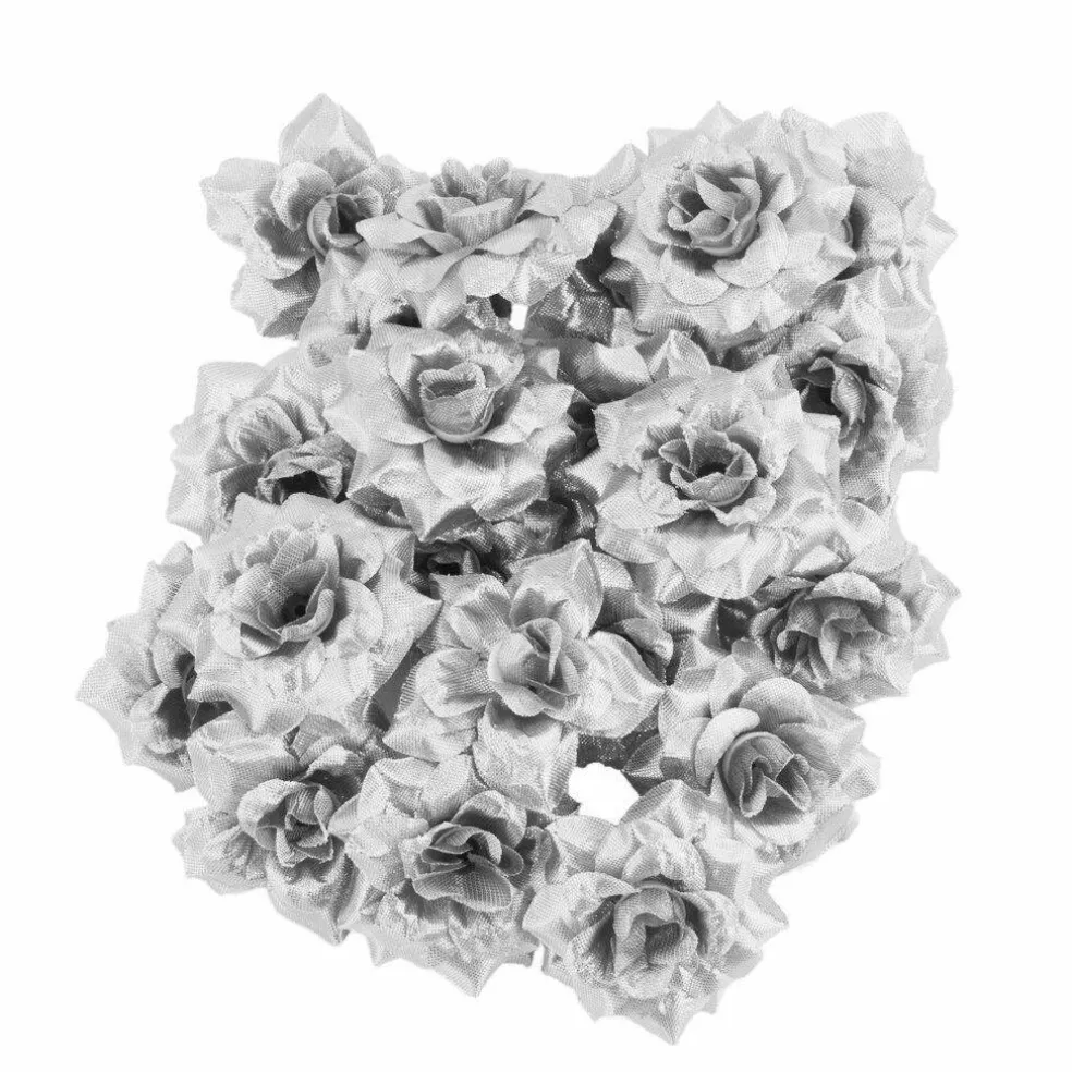 Kitcheniva Artificial Rose Silk Flower Head DIY Home Decoration 50 Pcs