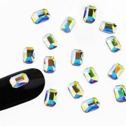 Kitcheniva 3D Nail Art Rhinestones Crystal Colorful Stones Tips 20 Pcs