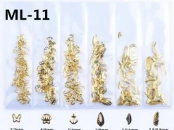 Kitcheniva 3D Ocean Rivets Gold Rhinestones Nail Art Decoration