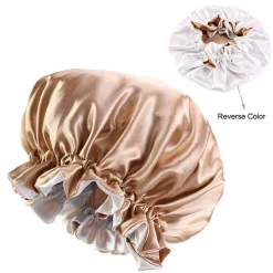 Kitcheniva Double Sided Satin Night Sleep Head Cover With Elastic Band