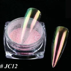 Kitcheniva Glitter Holographic Mirror Nail Art Powder