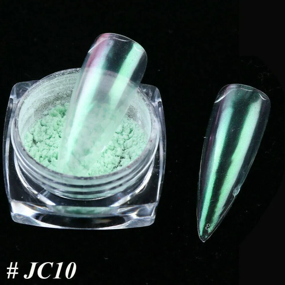 Kitcheniva Glitter Holographic Mirror Nail Art Powder