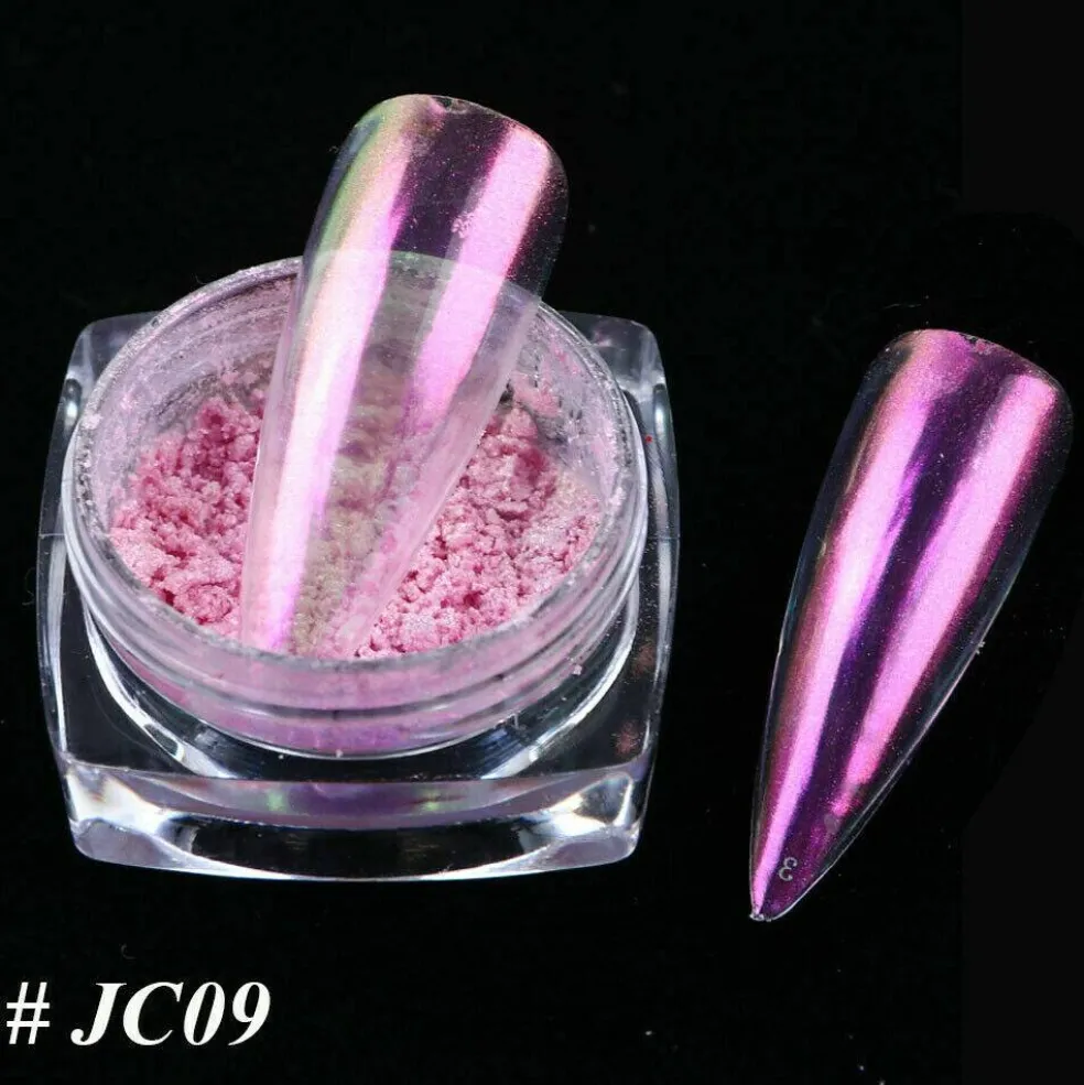 Kitcheniva Glitter Holographic Mirror Nail Art Powder
