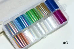 Kitcheniva Holographic Nail Foils DIY Sticker Set of 10