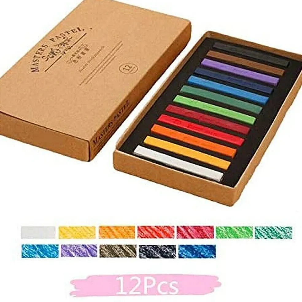Kitcheniva Long Square Dry Pastels Soft Chalk Crafts