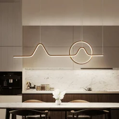 Kitcheniva Modern Island Pendant Lamp Chandelier With Remote