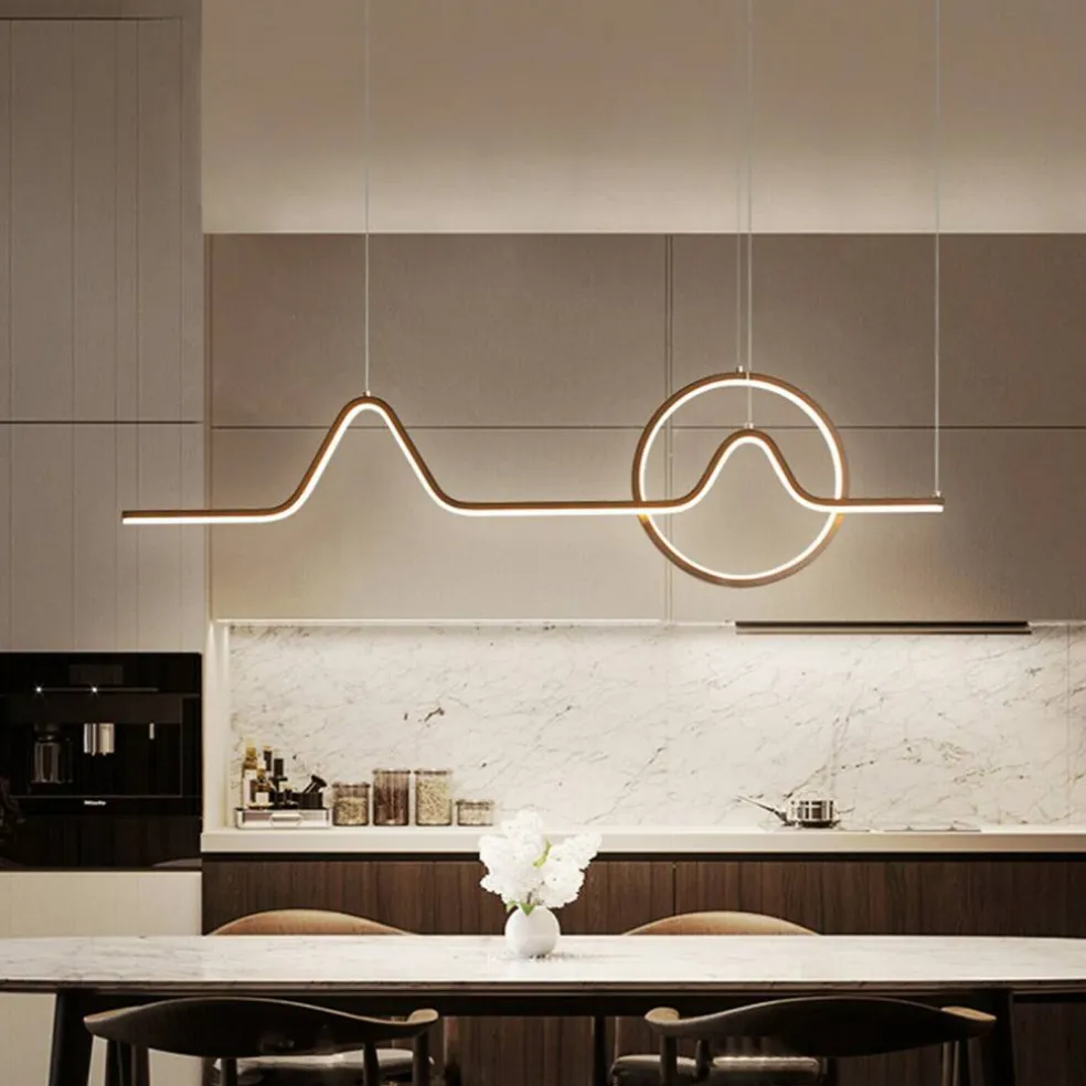 Kitcheniva Modern Island Pendant Lamp Chandelier With Remote