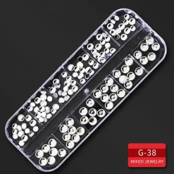 Kitcheniva Nail Glitter Flakes Sequins Rhinestones Pearl Nail Art Decorations