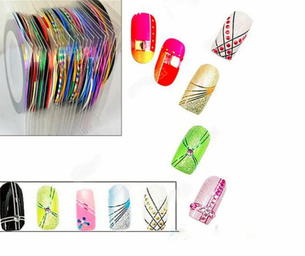 Kitcheniva Nail Striping Tape Line Roll Nail Art Decoration 15 Pcs