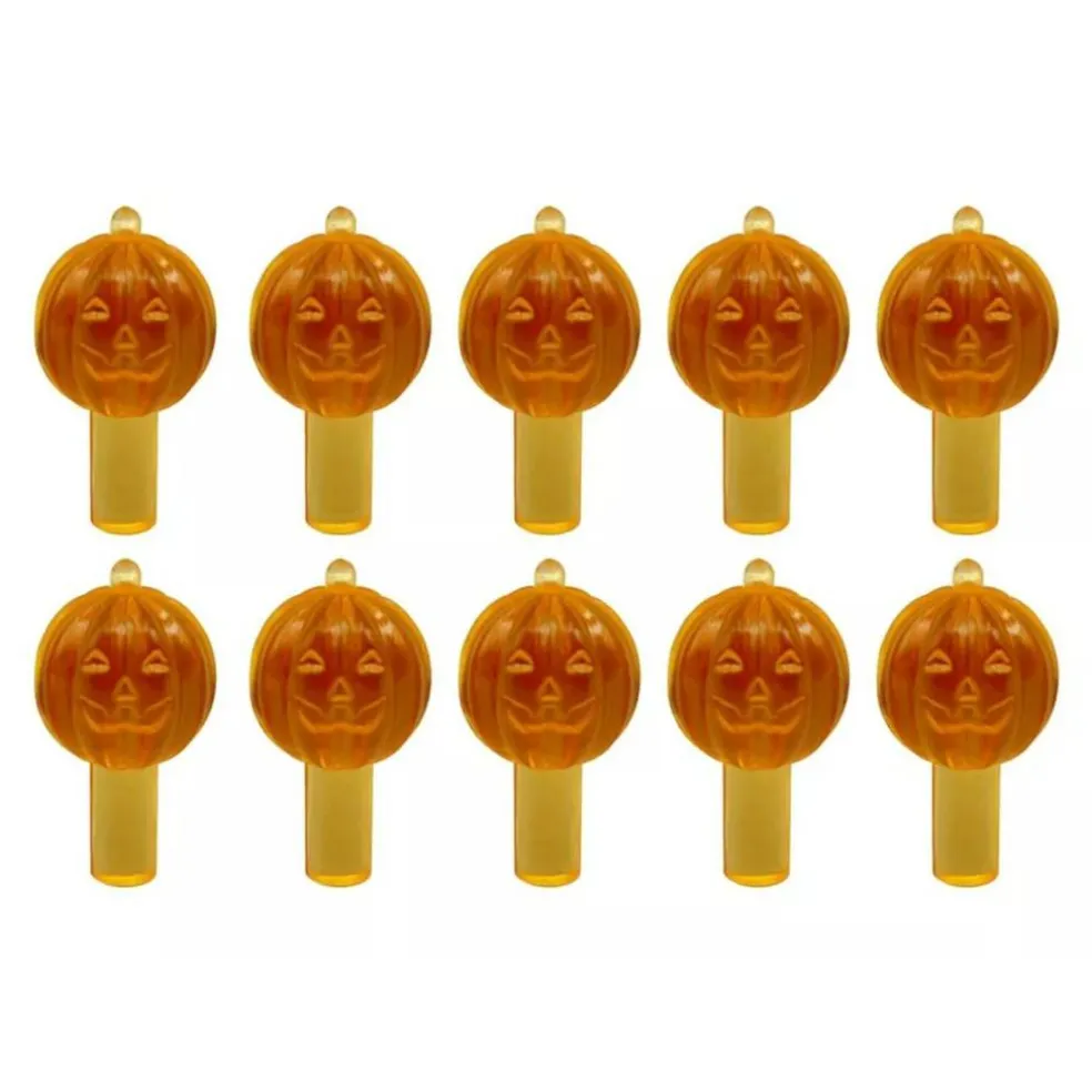Kitcheniva Orange Jack O' Lantern Medium Ceramic Tree Lights 25 Pcs