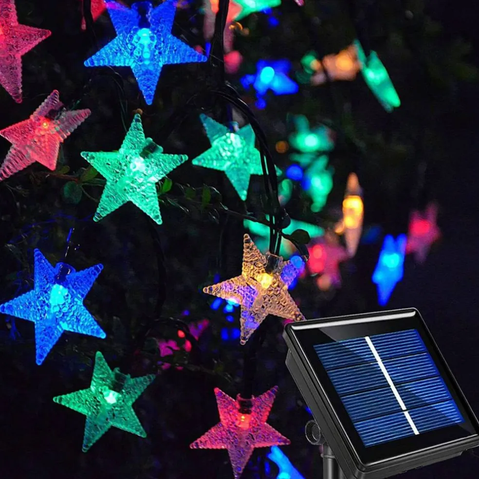 Kitcheniva Outdoor Solar Star LED Fairy String Lights