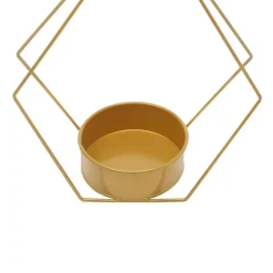 Kitcheniva 10 Pcs Geometric Metal Flower Stands Golden Vases Centerpieces Wedding Party Decor