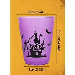 Kitcheniva Reusable Plastic Halloween Party Cups 16 Pcs