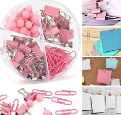 Kitcheniva Reusable Push Pins & Clips Office Essentials Set 103 Pcs