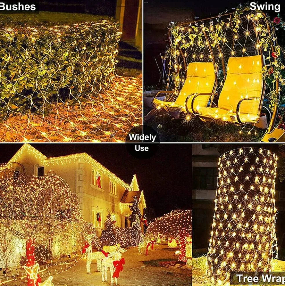 Kitcheniva Solar LED Net Mesh Fairy String Light