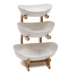 Kitcheniva 3 Tier Fruit Vegetables Bowl Holder Basket Stand Organizer