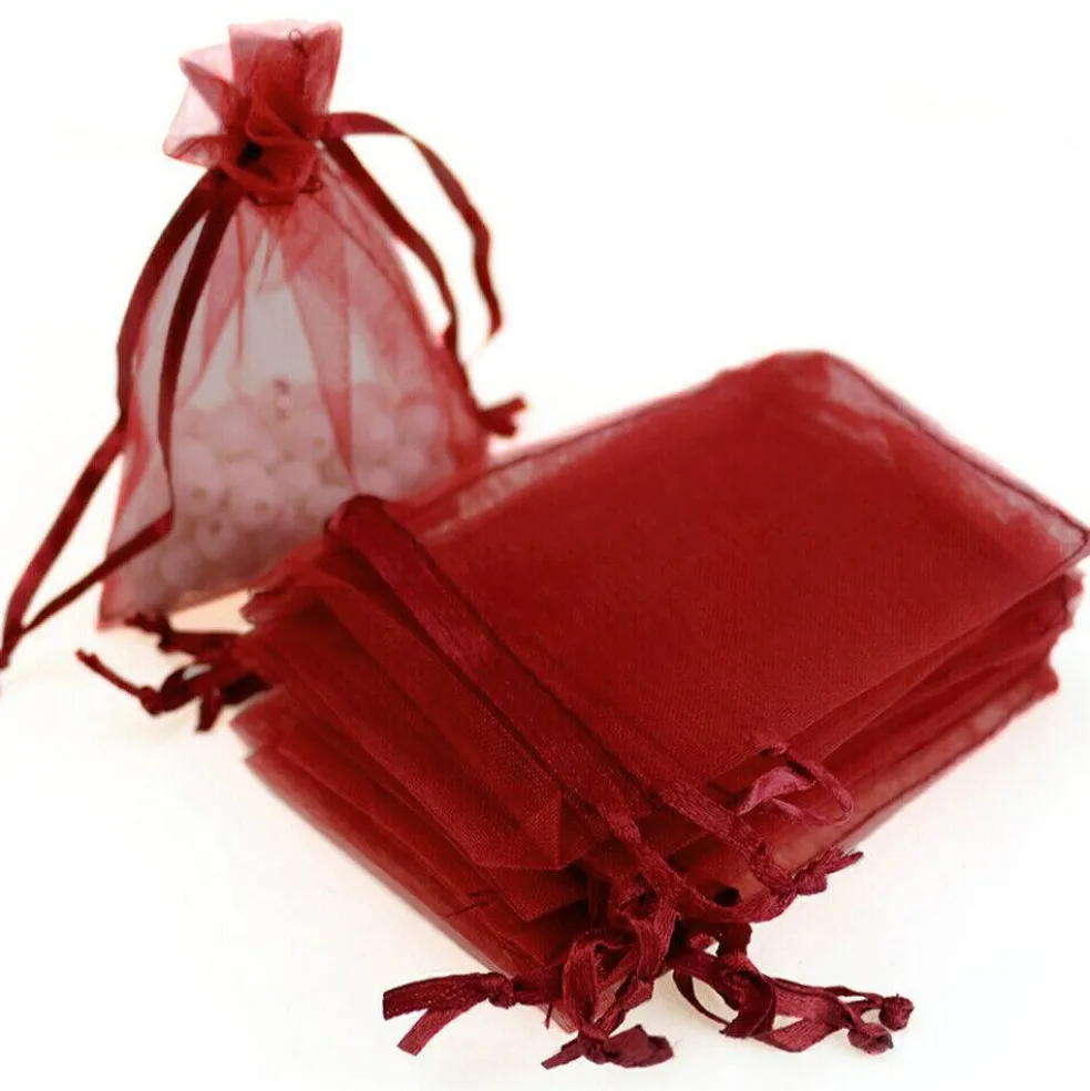 Kitcheniva 5"x7" Organza Gift Candy Sheer Bags DIY Pouches 100 Pcs