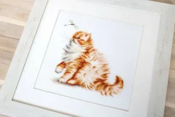 Kitten with a dragonfly Counted Cross-Stitch Kit by Luca-S B2270L
