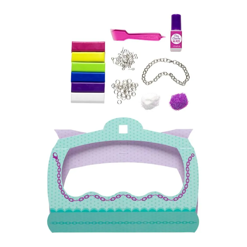 Klutz® Make Glitter Clay Charms Kit