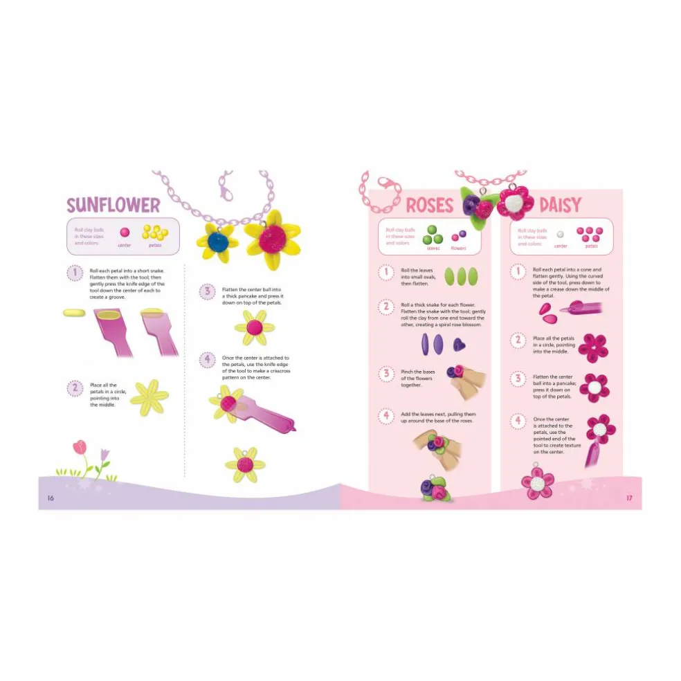 Klutz® Make Glitter Clay Charms Kit