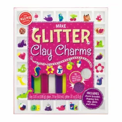 Klutz® Make Glitter Clay Charms Kit