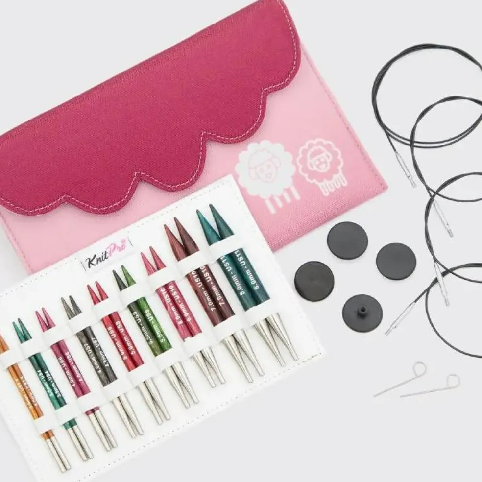 KnitPro Dreamz Deluxe Interchangeable Circular Knitting Needle Set 4" (10cm)