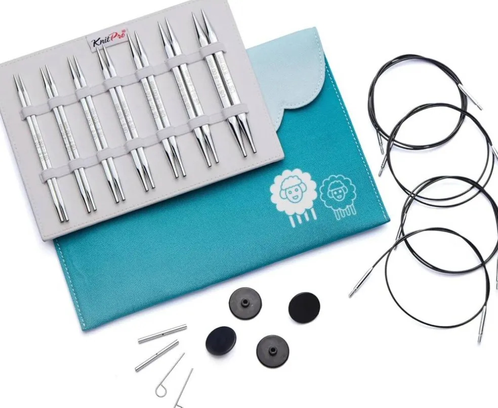 KnitPro Nova Cubics Deluxe Interchangeable Knitting Needle Set 5" (13cm)