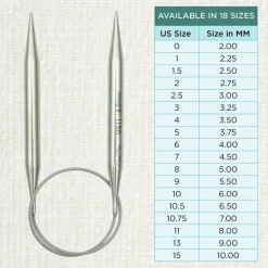 KnitPro Stelo Lace Fixed Circular Knitting Needles 16