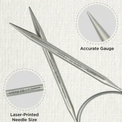 KnitPro Stelo Lace Fixed Circular Knitting Needles 16