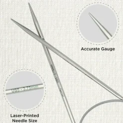 KnitPro Stelo Lace Fixed Circular Knitting Needles 16