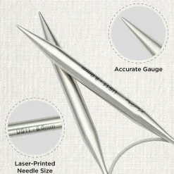 KnitPro Stelo Lace Fixed Circular Knitting Needles 40