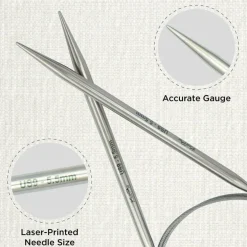 KnitPro Stelo Lace Fixed Circular Knitting Needles 40