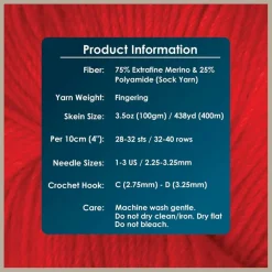 KnitPro Symfonie Premium Hand-Dyed Merino Wool & Polyamide Sock Yarns|Terra Variegated Colors, Include New Colors