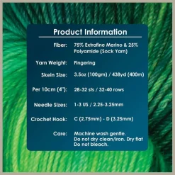 KnitPro Symfonie Premium Hand-Dyed Merino Wool & Polyamide Sock Yarns|Terra Variegated Colors, Include New Colors