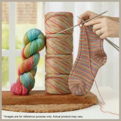 KnitPro Symfonie Premium Hand-Dyed Merino Wool & Polyamide Sock Yarns|Terra Variegated Colors, Include New Colors