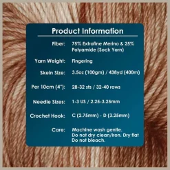 KnitPro Symfonie Premium Hand-Dyed Merino Wool & Polyamide Sock Yarns|Terra Variegated Colors, Include New Colors