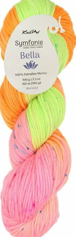 KnitPro Symfonie Premium Hand Dyed Yarn Merino Wool| Bella Variegated Colors, Include New Colors!
