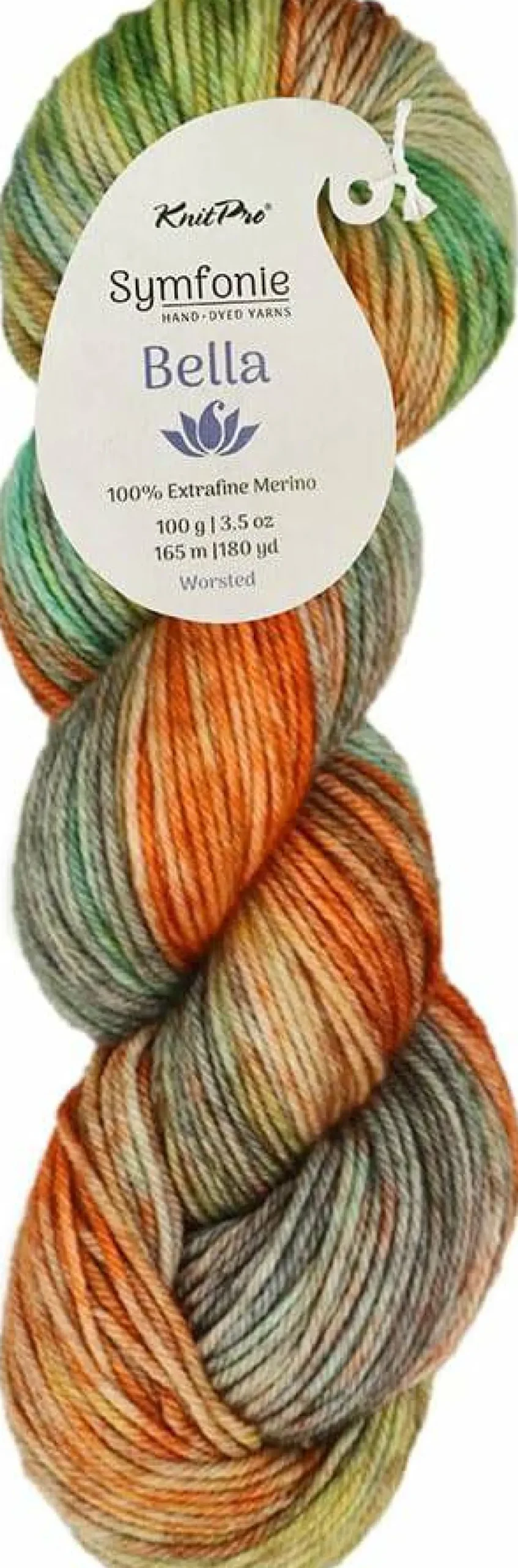 KnitPro Symfonie Premium Hand Dyed Yarn Merino Wool| Bella Variegated Colors, Include New Colors!