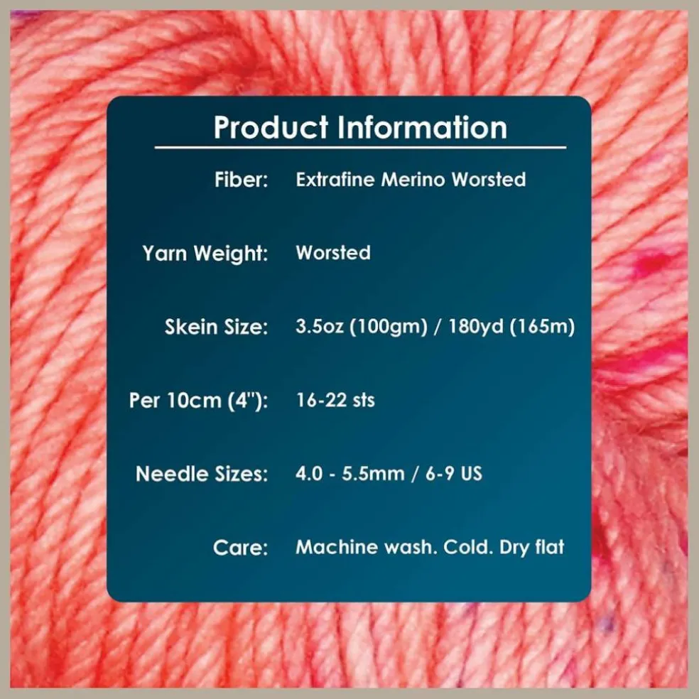 KnitPro Symfonie Premium Hand Dyed Yarn Merino Wool| Bella Variegated Colors, Include New Colors!