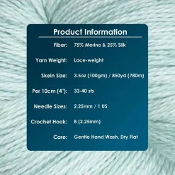 KnitPro Symfonie Premium Hand Dyed Merino & Silk Lace Weight Yarns | Diva