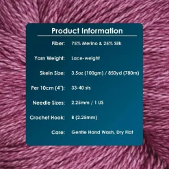 KnitPro Symfonie Premium Hand Dyed Merino & Silk Lace Weight Yarns | Diva