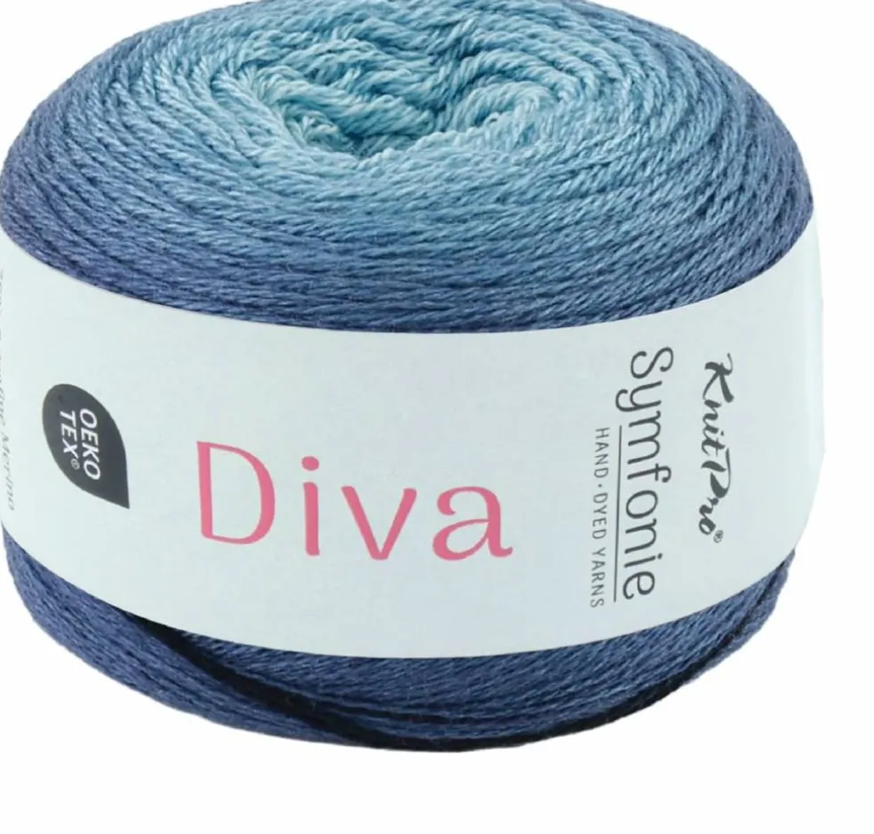 KnitPro Symfonie Premium Hand Dyed Merino & Silk Lace Weight Yarns | Diva