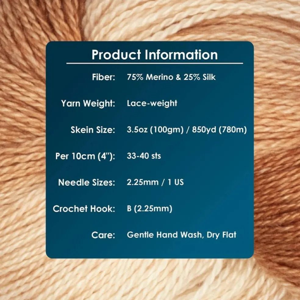 KnitPro Symfonie Premium Hand Dyed Merino & Silk Lace Weight Yarns | Diva