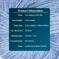 KnitPro Symfonie Premium Hand Dyed Merino & Silk Lace Weight Yarns | Diva