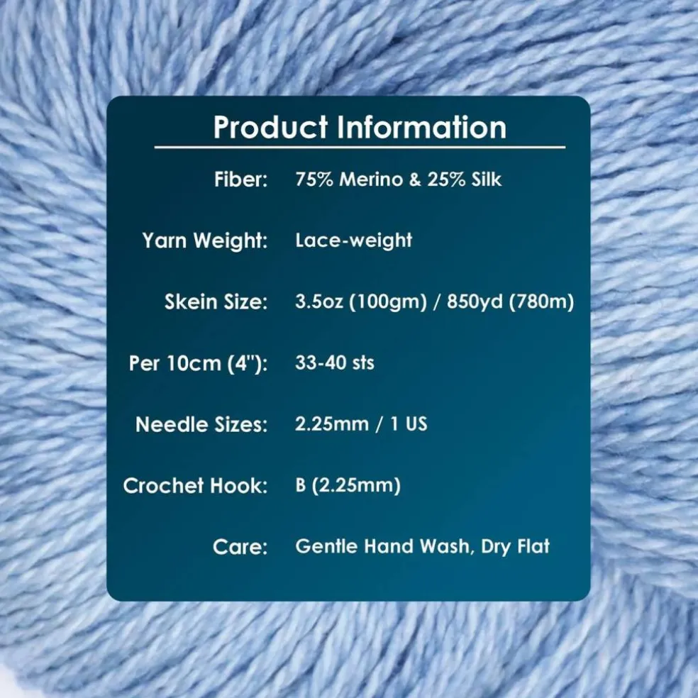 KnitPro Symfonie Premium Hand Dyed Merino & Silk Lace Weight Yarns | Diva