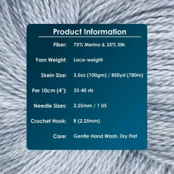 KnitPro Symfonie Premium Hand Dyed Merino & Silk Lace Weight Yarns | Diva