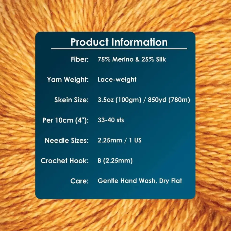 KnitPro Symfonie Premium Hand Dyed Merino & Silk Lace Weight Yarns | Diva